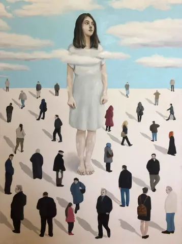 Bu eser TIFAK ARSLAN tarafından 2016 yılında 80x60 cm ölçülerinde Tuval üzeri yağlı boya tekniği ile yapılmıştır.