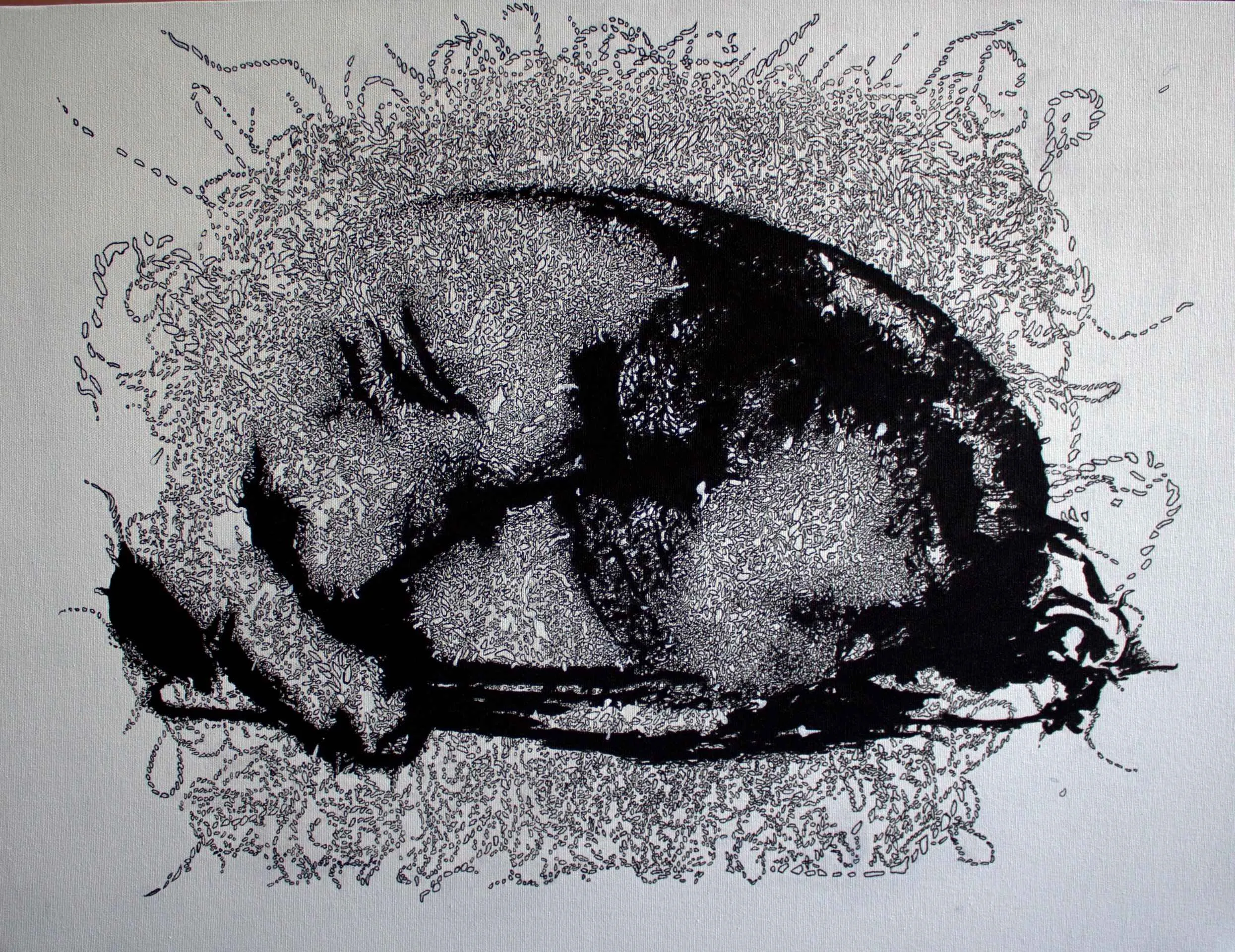 Bu eser YASİN DAĞ tarafından 2016 yılında 60x80 cm ölçülerinde Tuval üzeri akrilik boya tekniği ile yapılmıştır.
