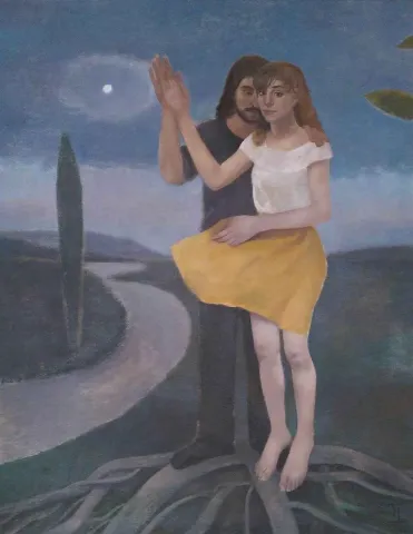 "Sevmek" eseri TÜNAY TUNÇ tarafından 2015 yılında 114x146 cm ölçülerinde Tuval üzeri yağlı boya tekniği ile yapılmıştır.