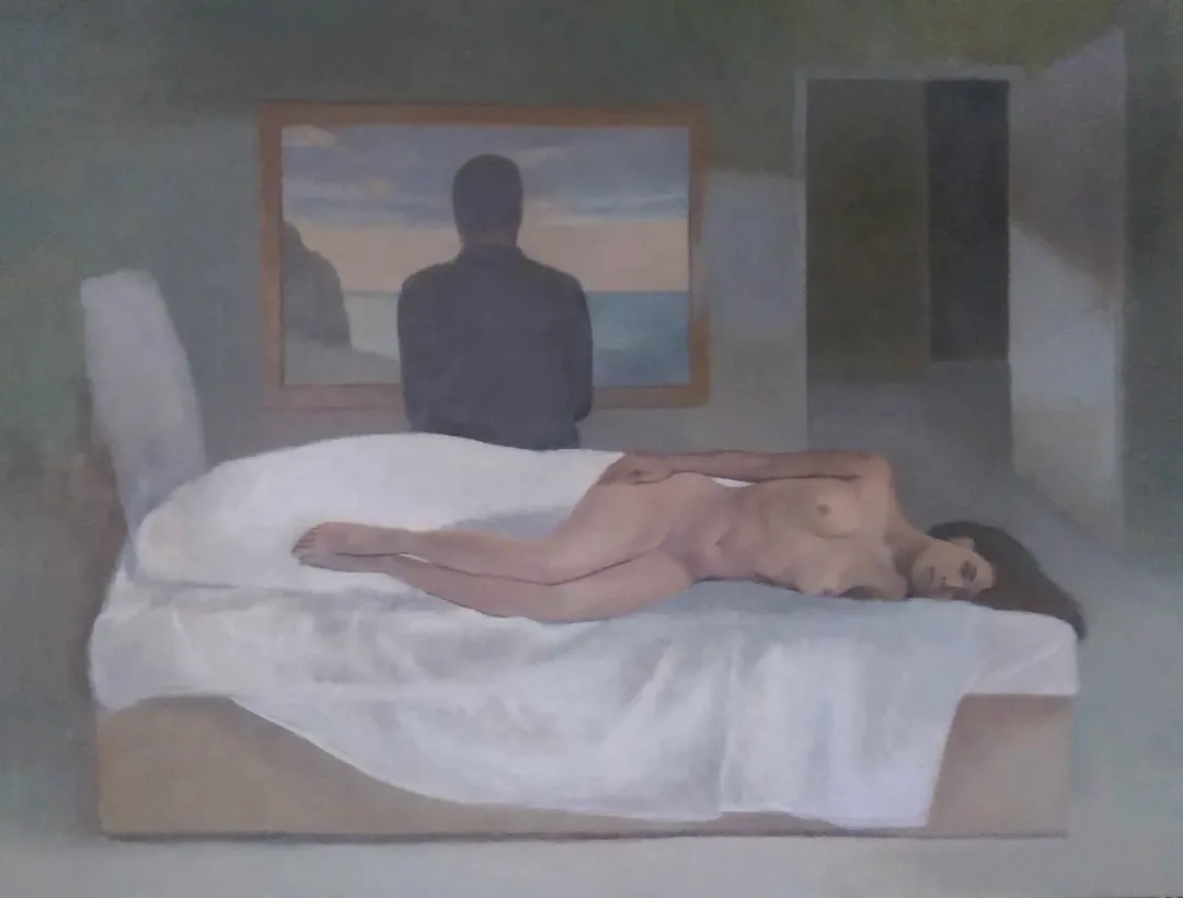 yakınlaştır "İsimsiz" eseri TÜNAY TUNÇ tarafından 2015 yılında 89x116 cm ölçülerinde Tuval üzeri yağlı boya tekniği ile yapılmıştır.