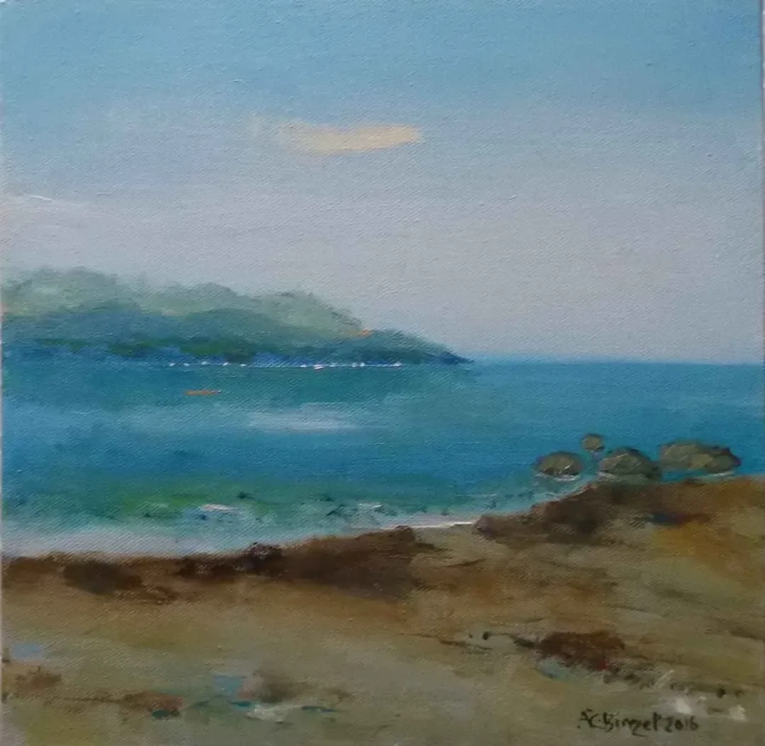 "isimsiz" eseri CELAL BİNZET tarafından 2016 yılında 25x25 cm ölçülerinde Tuval üzeri yağlı boya tekniği ile yapılmıştır.