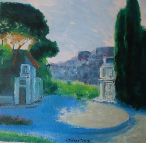CELAL BİNZET — “isimsiz”, 2016 "isimsiz" eseri CELAL BİNZET tarafından 2016 yılında 25x25 cm ölçülerinde Tuval üzeri yağlı boya tekniği ile yapılmıştır.