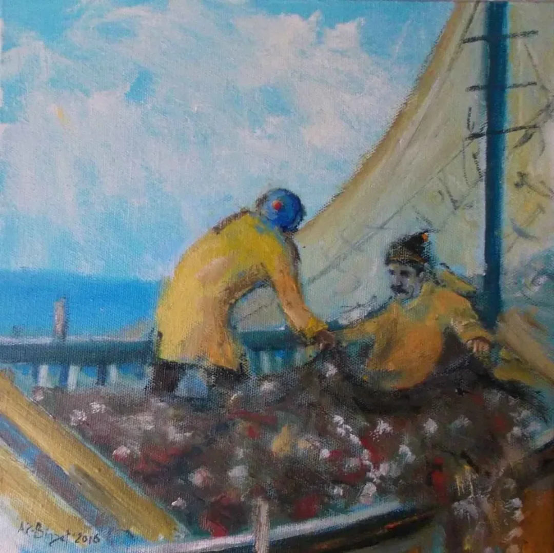 yakınlaştır "isimsiz" eseri CELAL BİNZET tarafından 2016 yılında 25x25 cm ölçülerinde Tuval üzeri yağlı boya tekniği ile yapılmıştır.