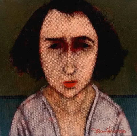 "isimsiz" eseri ORHAN UMUT tarafından 2016 yılında 25x25 cm ölçülerinde Tuval üzeri akrilik boya tekniği ile yapılmıştır.