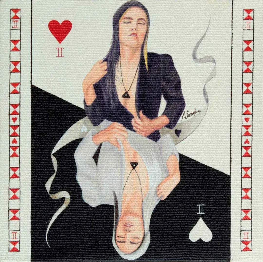 "Kupa 2" eseri FATİH SAZAK tarafından 2016 yılında 25x25 cm ölçülerinde Tuval üzeri akrilik boya tekniği ile yapılmıştır.