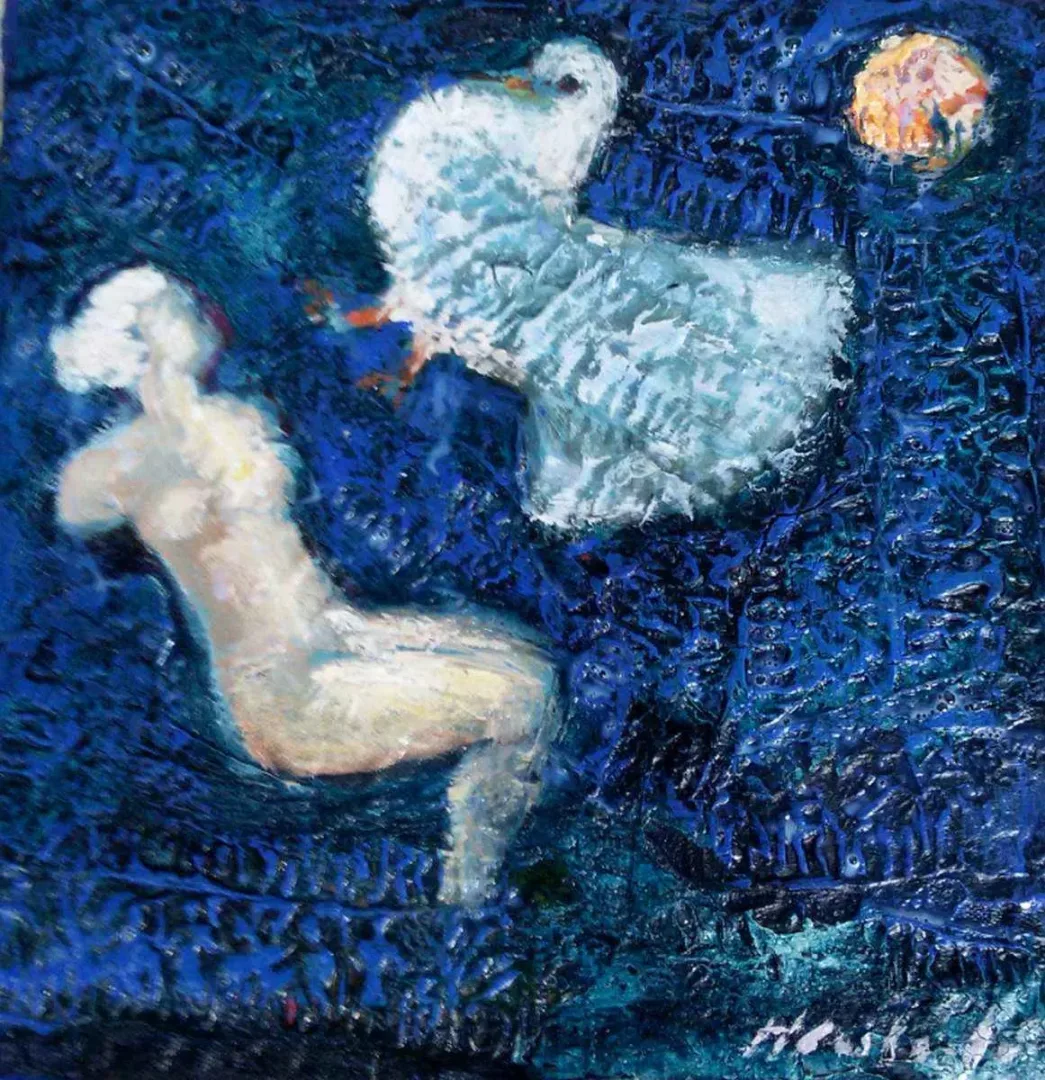 "isimsiz" eseri HASAN RASTGELDİ tarafından 2016 yılında 25x25 cm ölçülerinde Tuval üzeri yağlı boya tekniği ile yapılmıştır.