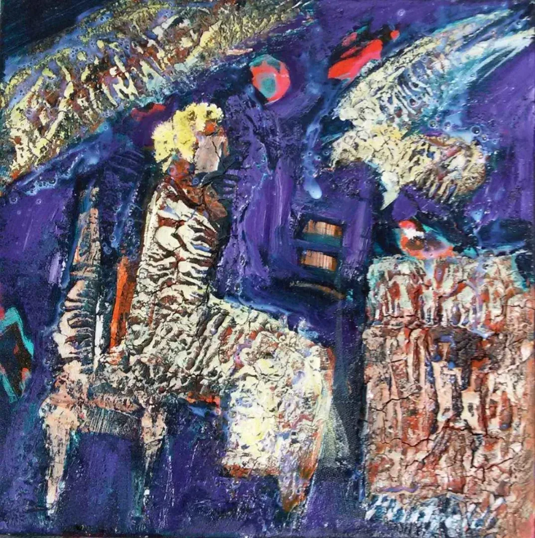 "isimsiz" eseri HASAN RASTGELDİ tarafından 2016 yılında 25x25 cm ölçülerinde Tuval üzeri yağlı boya tekniği ile yapılmıştır.