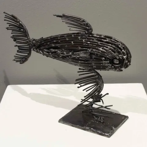 MURAT YILDIRIMÇAKAR — “Balık”, 2016 "Balık" eseri MURAT YILDIRIMÇAKAR tarafından 2016 yılında 30x23x9 cm ölçülerinde Metal tekniği ile yapılmıştır.