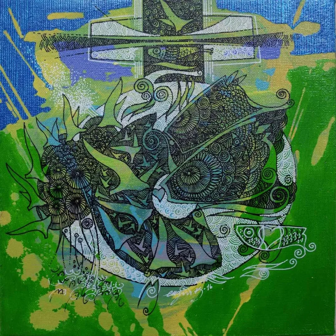 yakınlaştır "isimsiz" eseri ENGİN KORKMAZ tarafından 2016 yılında 25x25 cm ölçülerinde Tuval üzeri akrilik boya tekniği ile yapılmıştır.