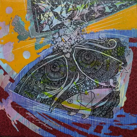 ENGİN KORKMAZ — “isimsiz”, 2016 "isimsiz" eseri ENGİN KORKMAZ tarafından 2016 yılında 25x25 cm ölçülerinde Tuval üzeri akrilik boya tekniği ile yapılmıştır.