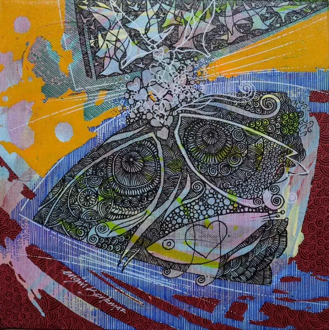 "isimsiz" eseri ENGİN KORKMAZ tarafından 2016 yılında 25x25 cm ölçülerinde Tuval üzeri akrilik boya tekniği ile yapılmıştır.
