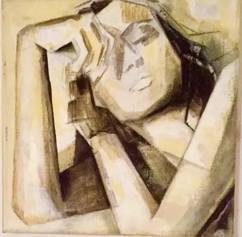 EVREN TEMEL — “isimsiz”, 2016 "isimsiz" eseri EVREN TEMEL tarafından 2016 yılında 25x25 cm ölçülerinde Tuval üzeri yağlı boya tekniği ile yapılmıştır.
