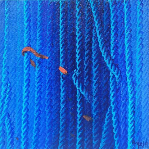 "isimsiz" eseri AHMET YEŞİL tarafından 2016 yılında 25x25 cm ölçülerinde Tuval üzeri yağlı boya tekniği ile yapılmıştır.
