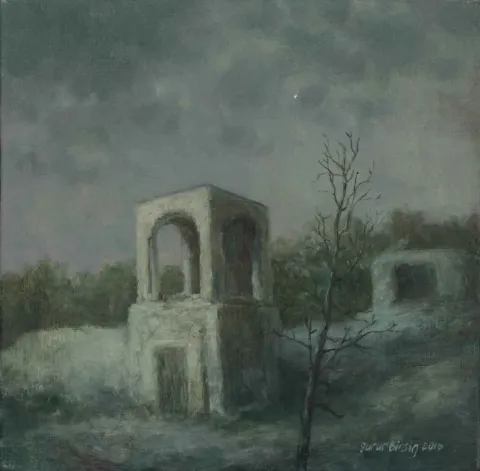 GURUR BİRSİN — “isimsiz”, 2016 "isimsiz" eseri GURUR BİRSİN tarafından 2016 yılında 25x25 cm ölçülerinde Tuval üzeri yağlı boya tekniği ile yapılmıştır.