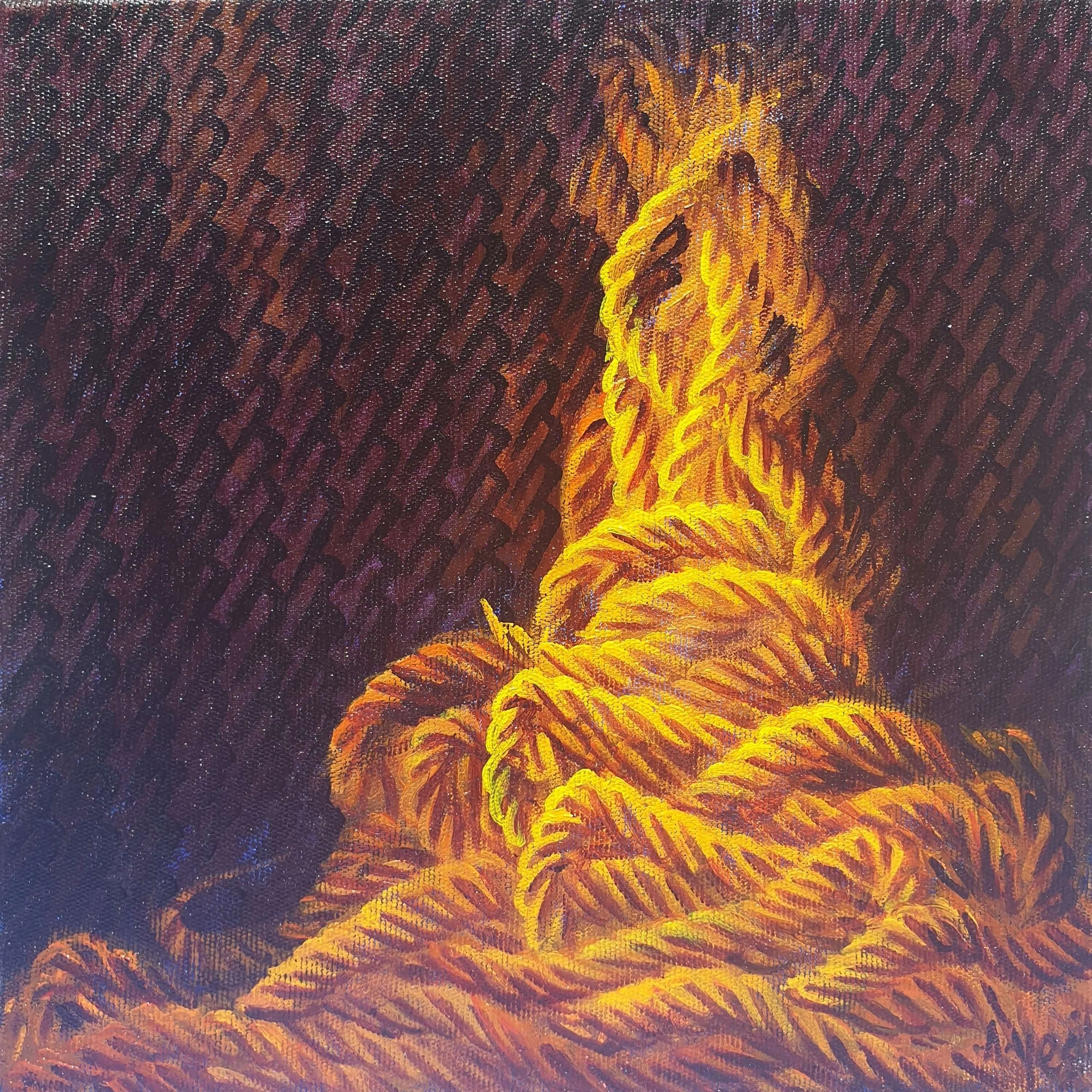 "isimsiz" eseri AHMET YEŞİL tarafından 2016 yılında 25x25 cm ölçülerinde Tuval üzeri yağlı boya tekniği ile yapılmıştır.