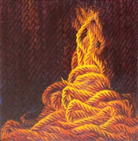 "isimsiz" eseri AHMET YEŞİL tarafından 2016 yılında 25x25 cm ölçülerinde Tuval üzeri yağlı boya tekniği ile yapılmıştır.