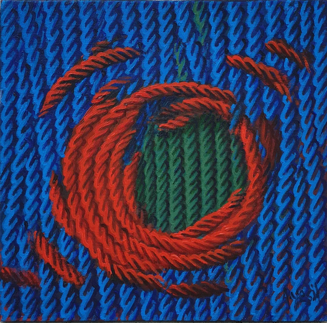 "isimsiz" eseri AHMET YEŞİL tarafından 2016 yılında 25x25 cm ölçülerinde Tuval üzeri yağlı boya tekniği ile yapılmıştır.