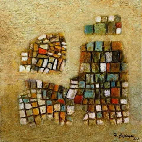 HASAN ÇAĞLAYAN — “Atatürk”, 2016 "Atatürk" eseri HASAN ÇAĞLAYAN tarafından 2016 yılında 25x25 cm ölçülerinde Tuval üzeri karışık teknik tekniği ile yapılmıştır.