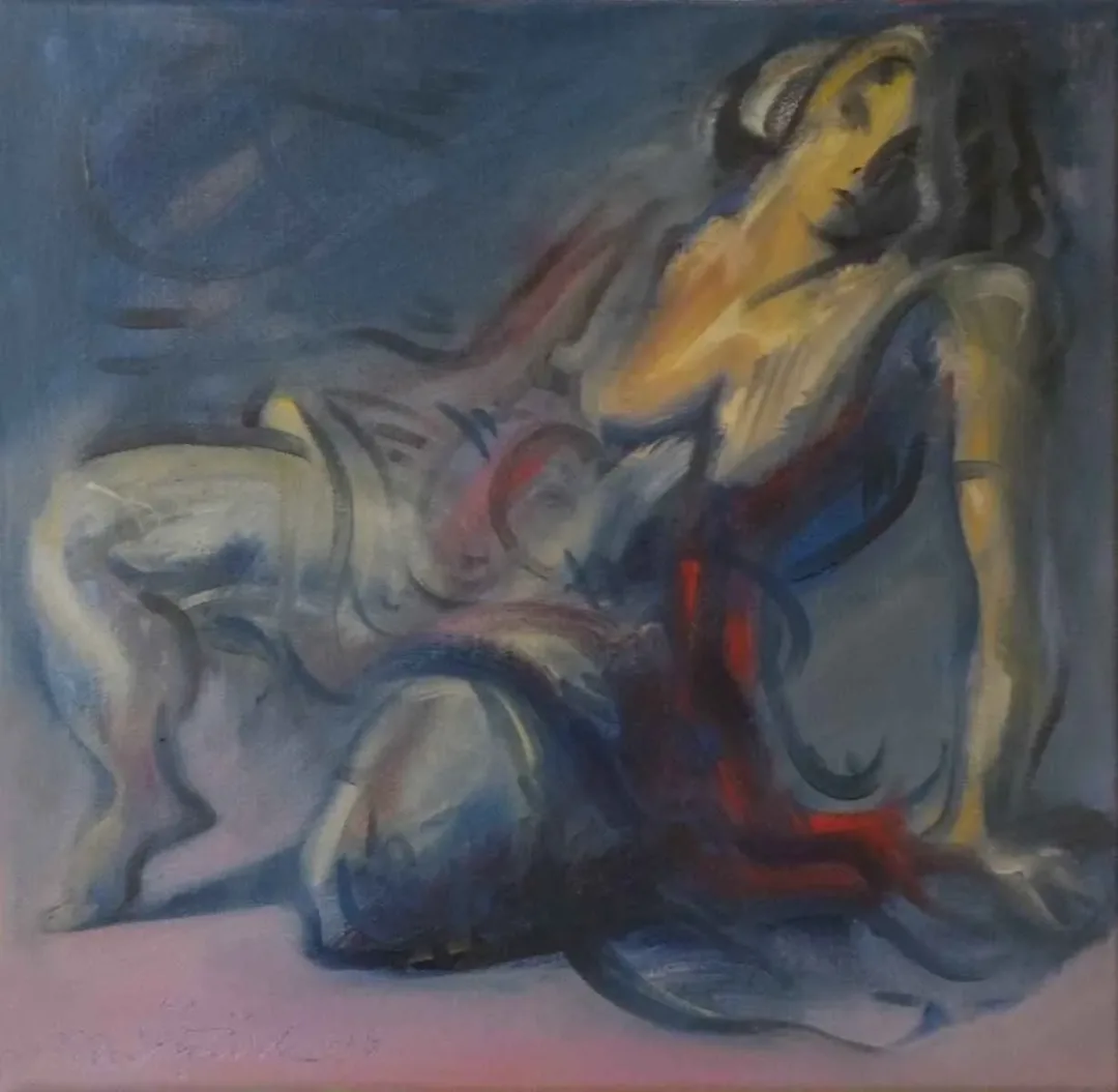 yakınlaştır "Yaralı Kadın" eseri MAHMUT ÖZTÜRK tarafından 2016 yılında 25x25 cm ölçülerinde Tuval üzeri yağlı boya tekniği ile yapılmıştır.