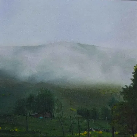 MEDİNE ÖZEN — “Yayla”, 2016 "Yayla" eseri MEDİNE ÖZEN tarafından 2016 yılında 25x25 cm ölçülerinde Tuval üzeri yağlı boya tekniği ile yapılmıştır.