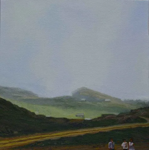 MEDİNE ÖZEN — “Yayla”, 2016 "Yayla" eseri MEDİNE ÖZEN tarafından 2016 yılında 25x25 cm ölçülerinde Tuval üzeri yağlı boya tekniği ile yapılmıştır.