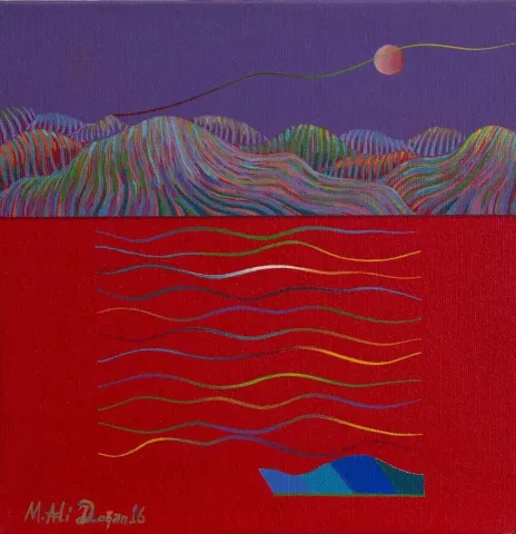 MEHMET ALİ DOĞAN — “isimsiz”, 2016 "isimsiz" eseri MEHMET ALİ DOĞAN tarafından 2016 yılında 25x25 cm ölçülerinde Tuval üzeri akrilik boya tekniği ile yapılmıştır.