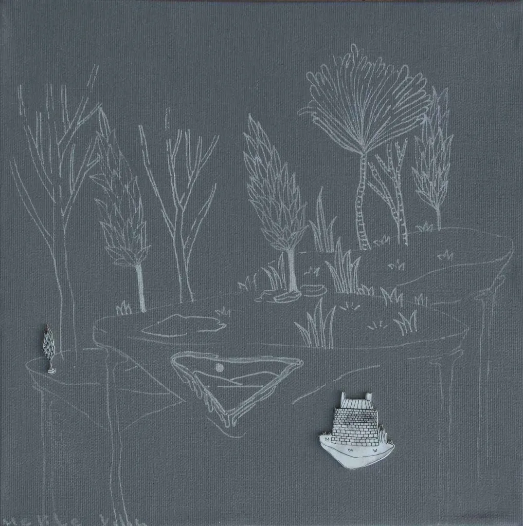 MELİKE KILIÇ — “isimsiz”, 2016 "isimsiz" eseri MELİKE KILIÇ tarafından 2016 yılında 25x25 cm ölçülerinde Tuval üzeri karışık teknik tekniği ile yapılmıştır.