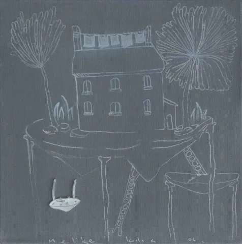 MELİKE KILIÇ — “isimsiz”, 2016 "isimsiz" eseri MELİKE KILIÇ tarafından 2016 yılında 25x25 cm ölçülerinde Tuval üzeri karışık teknik tekniği ile yapılmıştır.