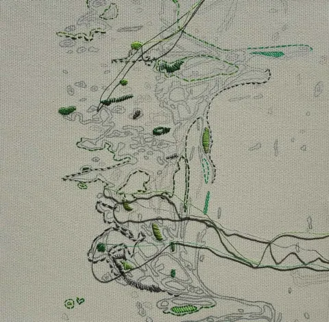 "isimsiz" eseri ARZU GÜLDALI UYSAL tarafından 2016 yılında 25x25 cm ölçülerinde Tuval üzeri karışık teknik tekniği ile yapılmıştır.