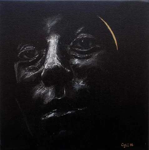 NECMETTİN ÖZLÜ — “isimsiz”, 2016 "isimsiz" eseri NECMETTİN ÖZLÜ tarafından 2016 yılında 25x25 cm ölçülerinde Tuval üzeri karışık teknik tekniği ile yapılmıştır.