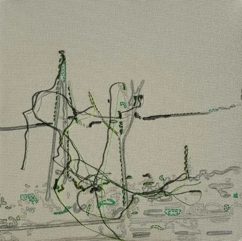"isimsiz" eseri ARZU GÜLDALI UYSAL tarafından 2016 yılında 25x25 cm ölçülerinde Tuval üzeri karışık teknik tekniği ile yapılmıştır.