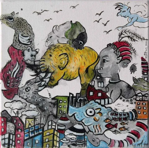 NESLİHAN ÖZGENÇ ERDOĞDU — “isimsiz”, 2016 "isimsiz" eseri NESLİHAN ÖZGENÇ ERDOĞDU tarafından 2016 yılında 25x25 cm ölçülerinde Tuval üzeri yağlı boya tekniği ile yapılmıştır.