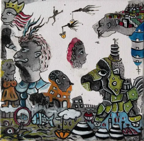 NESLİHAN ÖZGENÇ ERDOĞDU — “isimsiz”, 2016 "isimsiz" eseri NESLİHAN ÖZGENÇ ERDOĞDU tarafından 2016 yılında 25x25 cm ölçülerinde Tuval üzeri yağlı boya tekniği ile yapılmıştır.