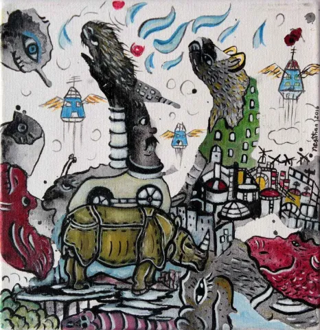 NESLİHAN ÖZGENÇ ERDOĞDU — “isimsiz”, 2016 "isimsiz" eseri NESLİHAN ÖZGENÇ ERDOĞDU tarafından 2016 yılında 25x25 cm ölçülerinde Tuval üzeri yağlı boya tekniği ile yapılmıştır.