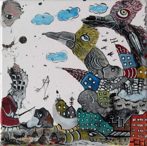NESLİHAN ÖZGENÇ ERDOĞDU — “isimsiz”, 2016 "isimsiz" eseri NESLİHAN ÖZGENÇ ERDOĞDU tarafından 2016 yılında 25x25 cm ölçülerinde Tuval üzeri yağlı boya tekniği ile yapılmıştır.