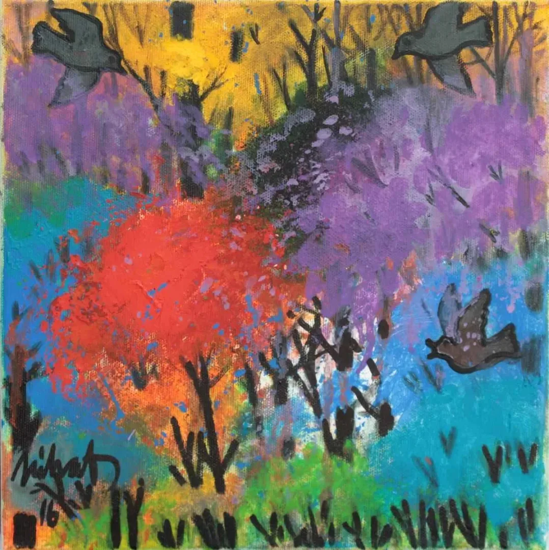 "isimsiz" eseri NİHAT KAHRAMAN tarafından 2016 yılında 25x25 cm ölçülerinde Tuval üzeri yağlı boya tekniği ile yapılmıştır.