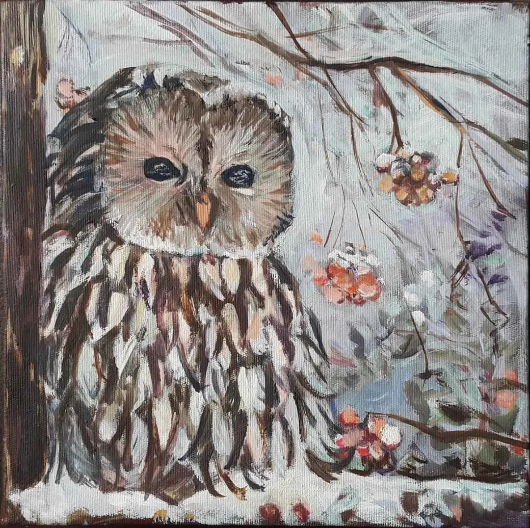 "isimsiz" eseri NİL KÖKEN tarafından 2016 yılında 25x25 cm ölçülerinde Tuval üzeri yağlı boya tekniği ile yapılmıştır.