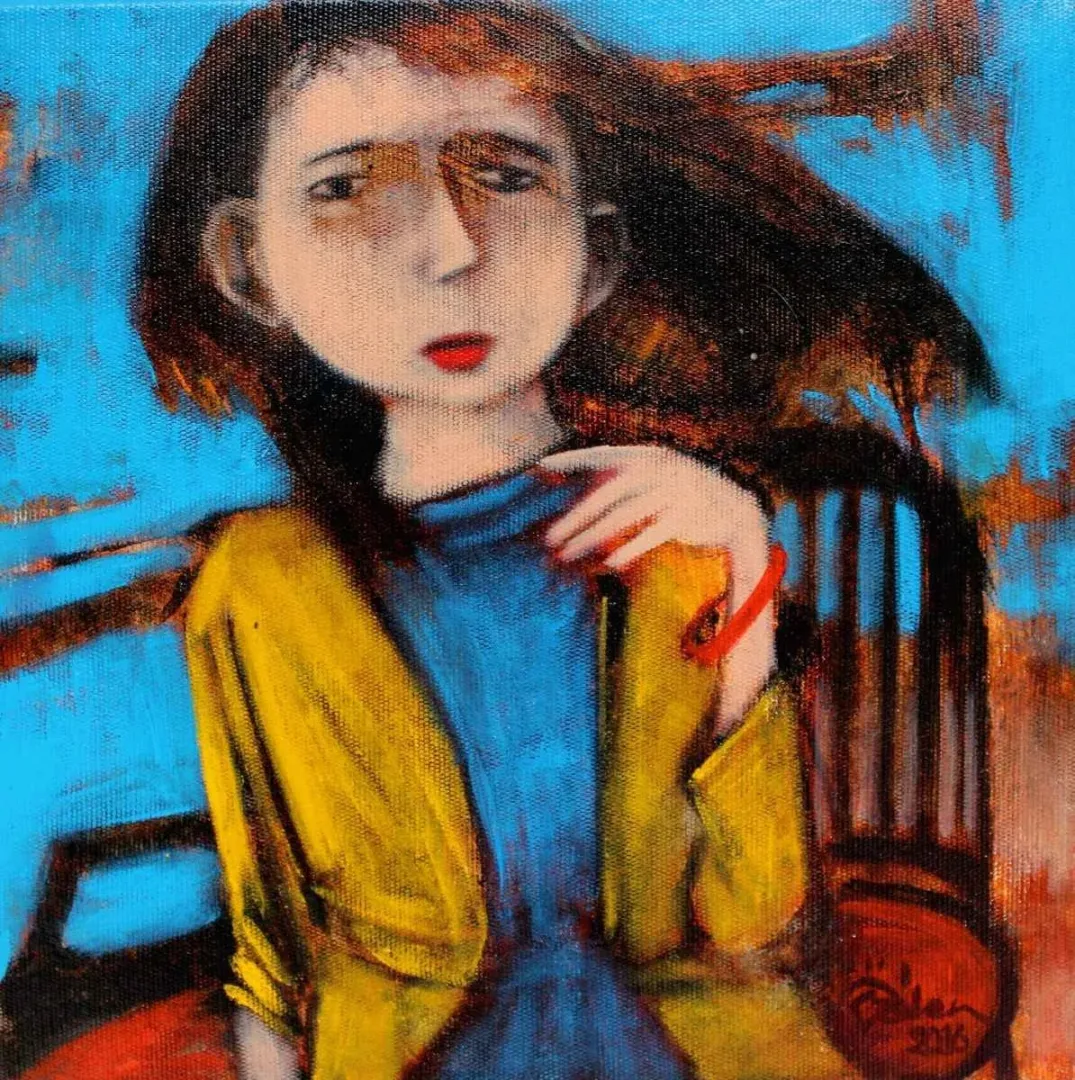"isimsiz" eseri ÖZDEN GEZER tarafından 2016 yılında 25x25 cm ölçülerinde Tuval üzeri yağlı boya tekniği ile yapılmıştır.