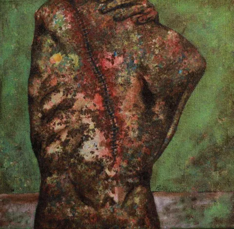 PARVİN GHORBANZADEH DİZAJİ — “isimsiz”, 2016 "isimsiz" eseri PARVİN GHORBANZADEH DİZAJİ tarafından 2016 yılında 25x25 cm ölçülerinde Tuval üzeri yağlı boya tekniği ile yapılmıştır.