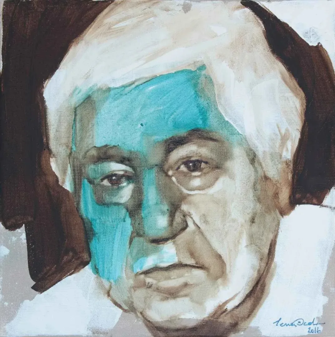 "isimsiz" eseri SEMA ÖCAL tarafından 2016 yılında 25x25 cm ölçülerinde Tuval üzeri yağlı boya tekniği ile yapılmıştır.