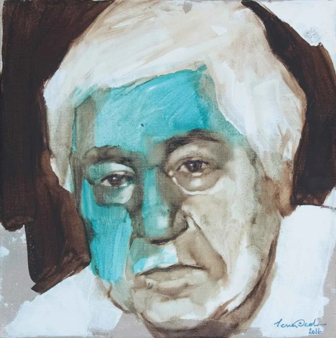 "isimsiz" eseri SEMA ÖCAL tarafından 2016 yılında 25x25 cm ölçülerinde Tuval üzeri yağlı boya tekniği ile yapılmıştır.