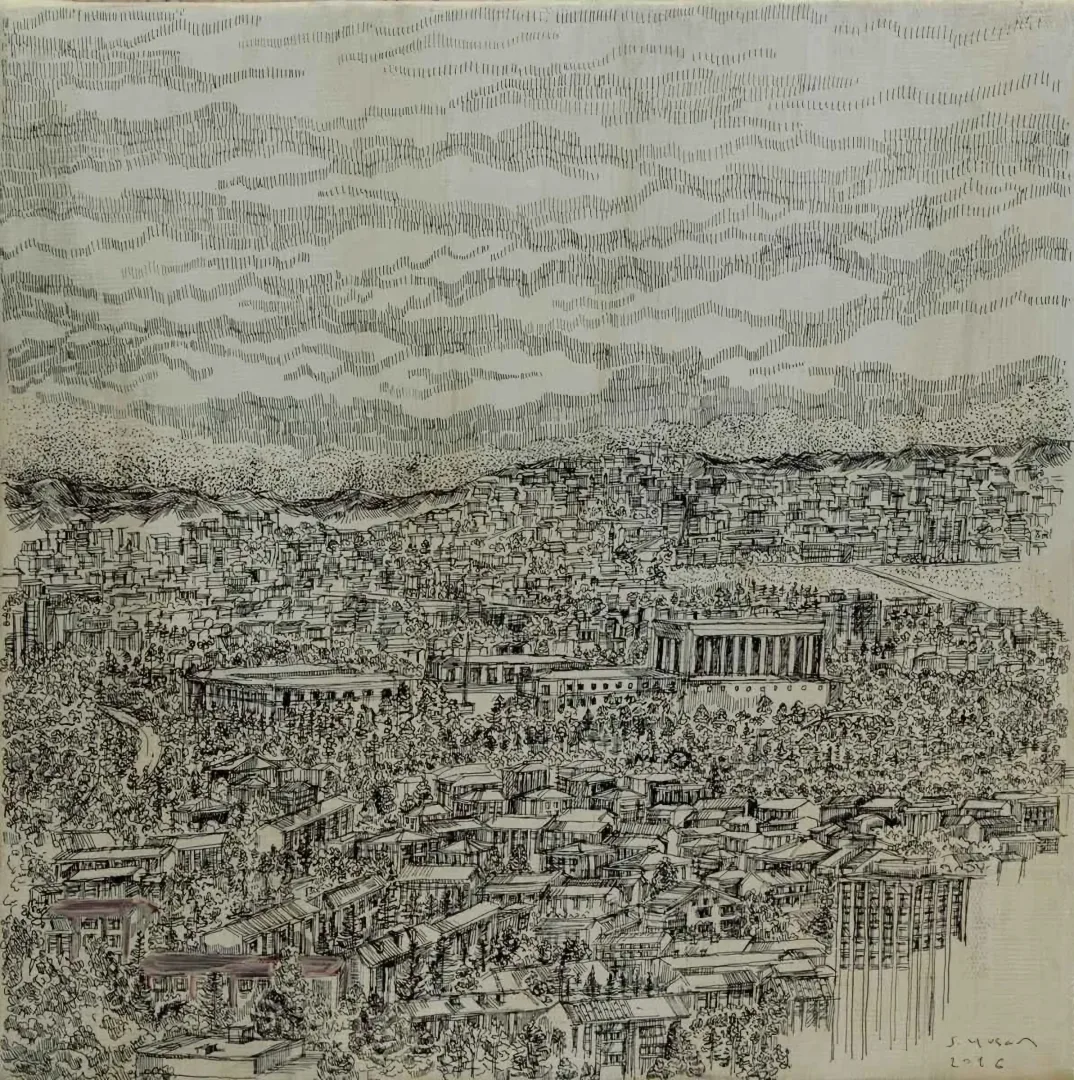 yakınlaştır "isimsiz" eseri SÜMEYYE YUŞAN tarafından 2016 yılında 25x25 cm ölçülerinde Tuval üzeri karışık teknik tekniği ile yapılmıştır.
