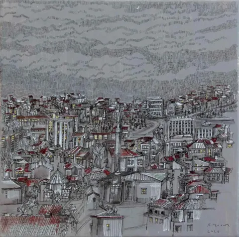 SÜMEYYE YUŞAN — “isimsiz”, 2016 "isimsiz" eseri SÜMEYYE YUŞAN tarafından 2016 yılında 25x25 cm ölçülerinde Tuval üzeri karışık teknik tekniği ile yapılmıştır.