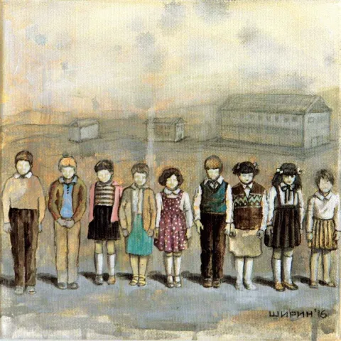 ŞİRİN YILMAZ — “isimsiz”, 2016 "isimsiz" eseri ŞİRİN YILMAZ tarafından 2016 yılında 25x25 cm ölçülerinde Tuval üzeri yağlı boya tekniği ile yapılmıştır.