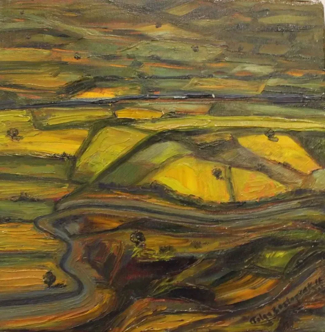 "isimsiz" eseri TOLGA BOZTOPRAK tarafından 2016 yılında 25x25 cm ölçülerinde Tuval üzeri yağlı boya tekniği ile yapılmıştır.