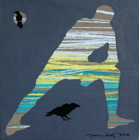 YASİN DAĞ — “isimsiz”, 2016 "isimsiz" eseri YASİN DAĞ tarafından 2016 yılında 25x25 cm ölçülerinde Tuval üzeri akrilik boya tekniği ile yapılmıştır.