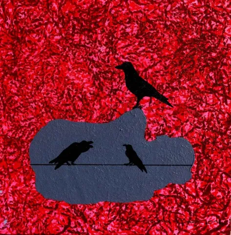 "isimsiz" eseri YASİN DAĞ tarafından 2016 yılında 25x25 cm ölçülerinde Tuval üzeri akrilik boya tekniği ile yapılmıştır.