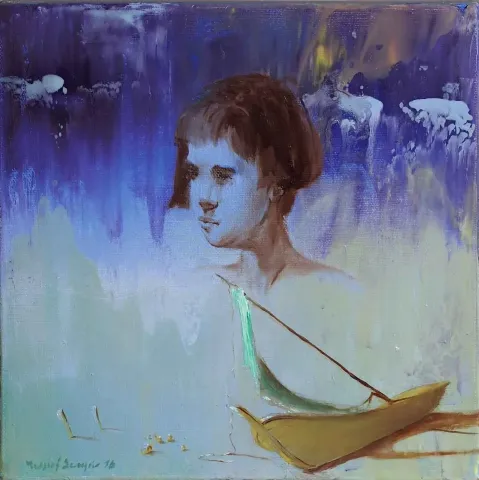 YUSUF ŞENGÜR — “isimsiz”, 2016 "isimsiz" eseri YUSUF ŞENGÜR tarafından 2016 yılında 25x25 cm ölçülerinde Tuval üzeri yağlı boya tekniği ile yapılmıştır.