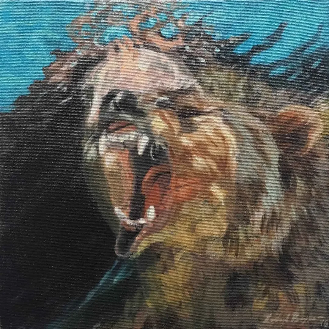 yakınlaştır "Bilinç Katmanları" eseri ZUHAL BAYSAR tarafından 2016 yılında 25x25 cm ölçülerinde Tuval üzeri yağlı boya tekniği ile yapılmıştır.