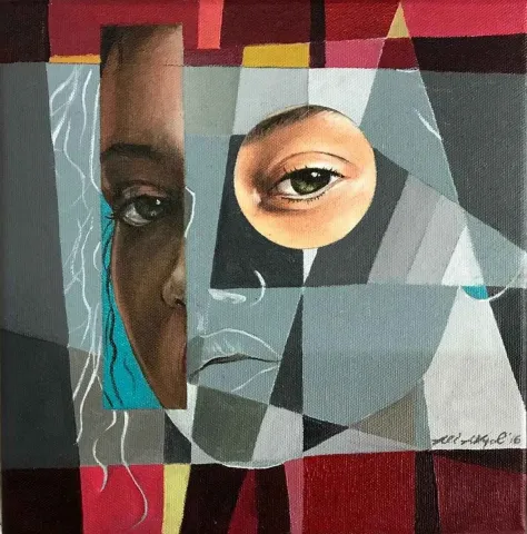 ALİ AKYOL — “isimsiz”, 2016 "isimsiz" eseri ALİ AKYOL tarafından 2016 yılında 25x25 cm ölçülerinde Tuval üzeri yağlı boya tekniği ile yapılmıştır.